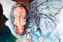 Gemälde Maya, 85 x 100 cm, Öl auf Leinwand, 2020, Teresidi