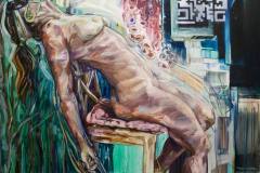 Gemälde Der Schlaf der Vernunft gebiert Ungeheuer, 120 x 90 cm, Öl auf Leinwand, Dezember 2021, Teresidi
