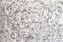 Arabellion - Reise ins Ungewisse, 130 x 130 cm, Kohle auf Leinwand, 2015, Teresidi Katerina
