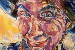 SOLD Portrait Jeff Roland, ca. 50 x 40 cm, Öl auf Leinwand, 2021 Teresidi