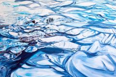 Gemälde Ice Floe, 80 x 100 cm, Acryl auf Leinwand, 2017, Teresidi Katerina