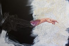 Gemälde Life Touch, 95 x 120 cm, Mischtechnik auf Leinwand, 2019, Teresidi Katerina