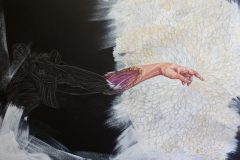 Life Touch, 95 x 120 cm, Mischtechnik auf Leinwand, 2019, Teresidi