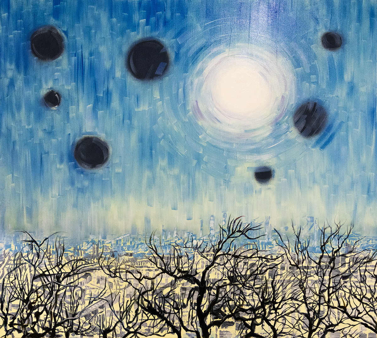 Gemälde The manifold black Sun